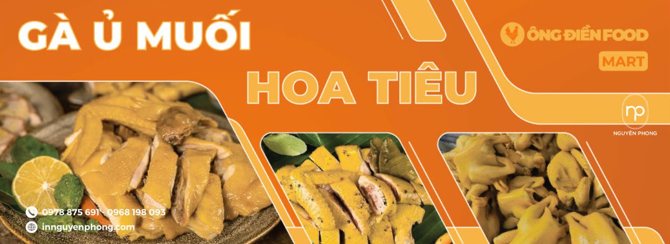 in tem gà ủ muối đẹp mắt